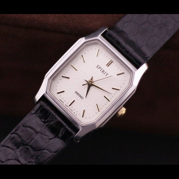 Vtg 1992 Seiko Spirit 4N21-5180 Watch
[Excellent Condition] White Textured Dial - Picture 4 of 7